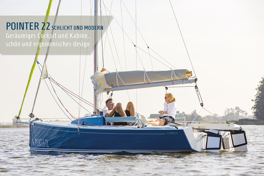 Pointer 22: Schlicht und modern - Geräumiges Cockpit und Kabine, schön und ergonomisches design.